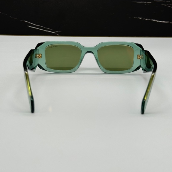 NEW SPR 17W 11R10E PRADA SQUARE PR 17WS 11R10E GREEN PR17WS WOMEN SUNGLASSES - Picture 9 of 14